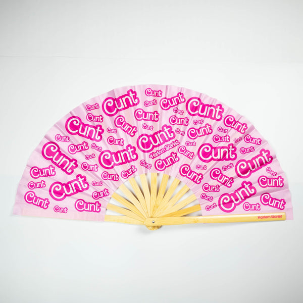 Bamboo Clack Fan - Cunt in Pink - Harlem Starlet