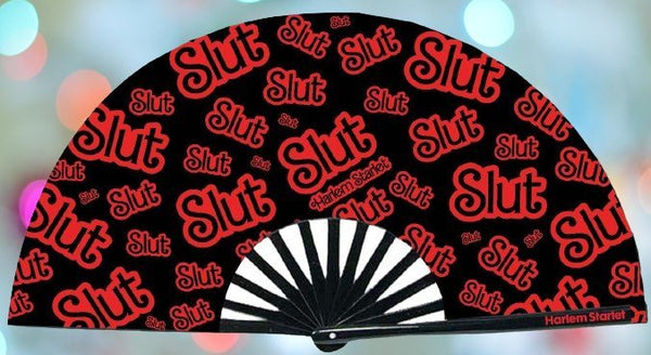 Bamboo Clack Fan - Slut in Black - Harlem Starlet