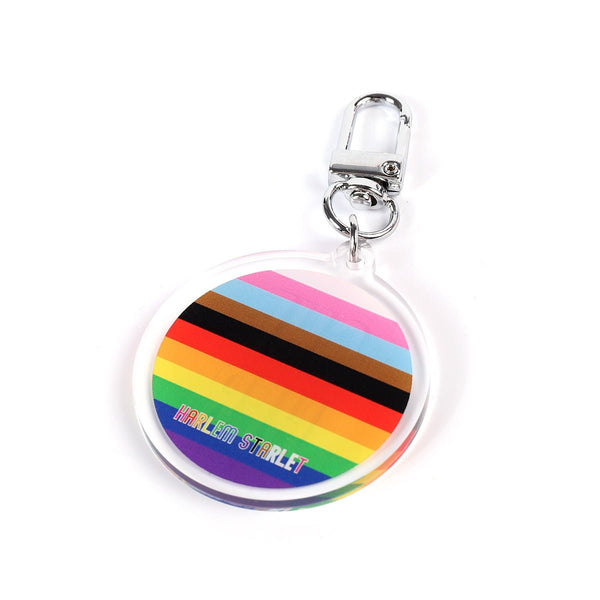 Keyring - Progress Flag w She Her - Harlem Starlet