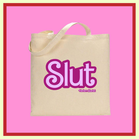 Tote Bag - Slut in Plum / Lilac - Harlem Starlet