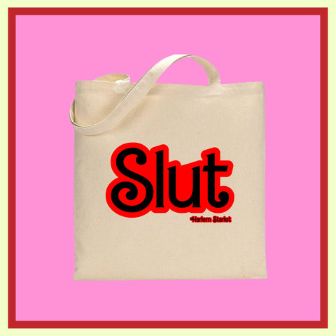 Tote Bag - Slut in Red / Black - Harlem Starlet