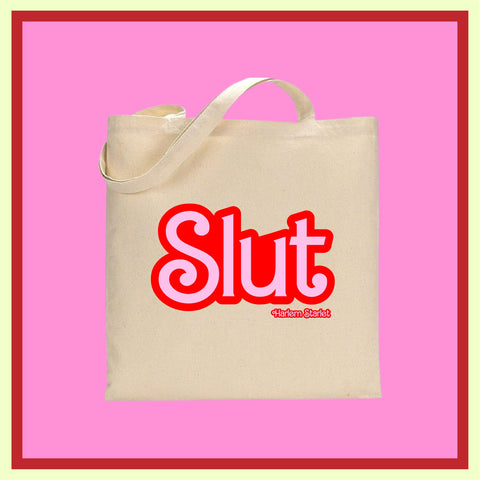 Tote Bag - Slut in Red / Pink - Harlem Starlet