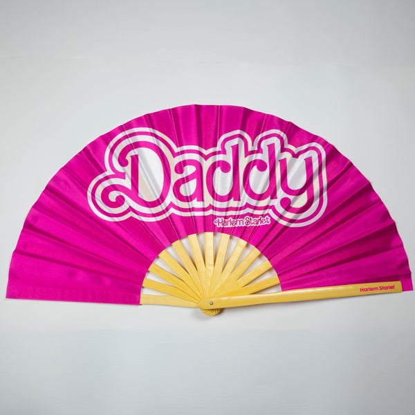 Bamboo Clack Fan - Daddy in Hot Pink - Harlem Starlet