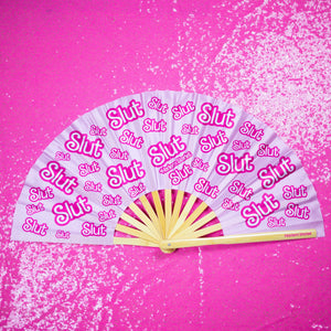 Bamboo Clack Fan - Slut in Pink - Harlem Starlet