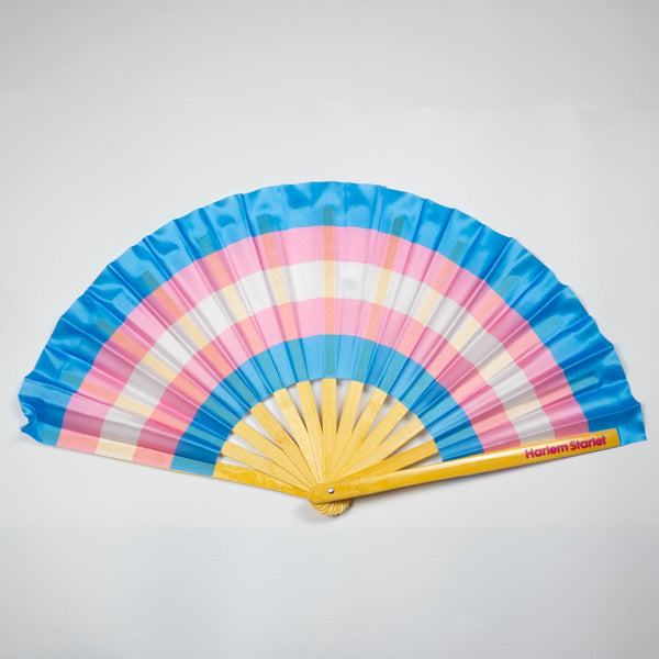 Bamboo Clack Fan - Trans Flag - Harlem Starlet