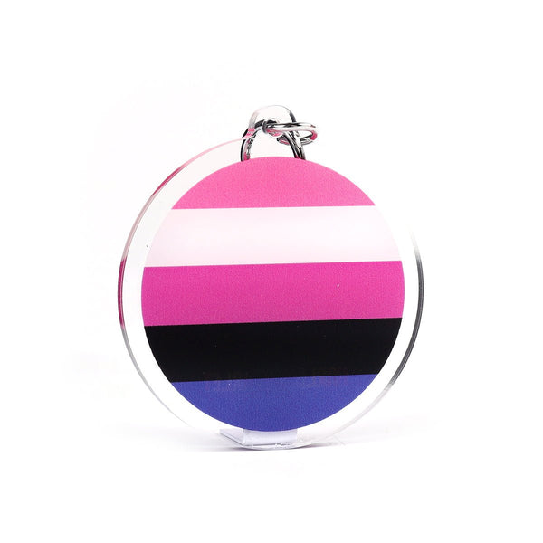 Keyring - Genderfluid Flag - Harlem Starlet