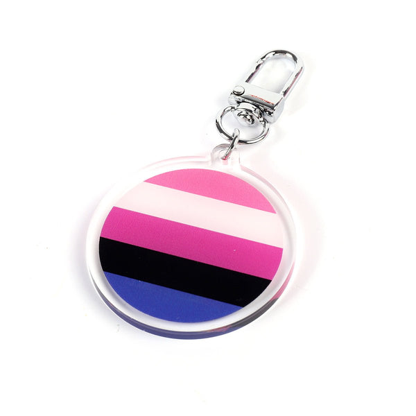 Keyring - Genderfluid Flag - Harlem Starlet