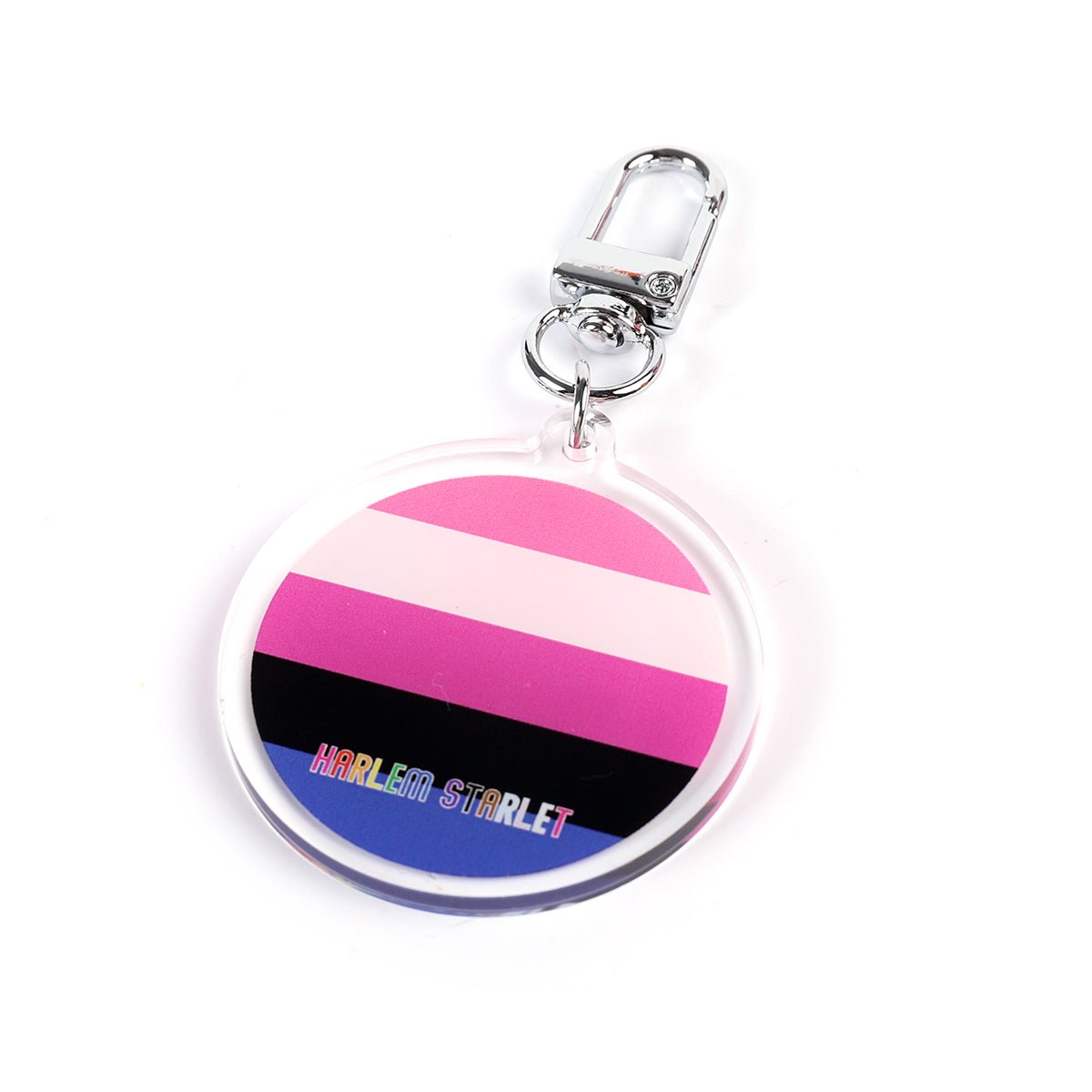 Keyring - Genderfluid Flag - Harlem Starlet