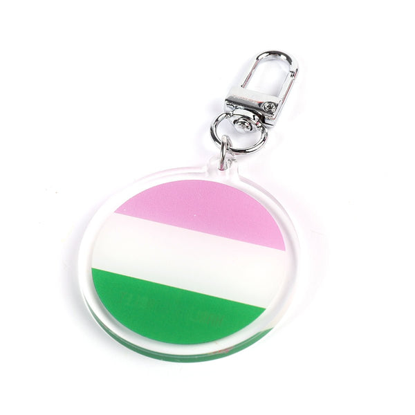 Keyring - Genderqueer Flag - Harlem Starlet