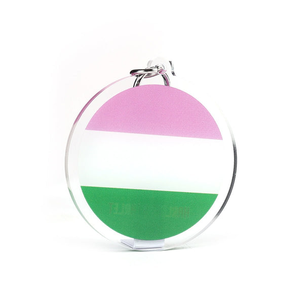 Keyring - Genderqueer Flag - Harlem Starlet