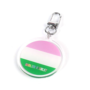 Keyring - Genderqueer Flag - Harlem Starlet