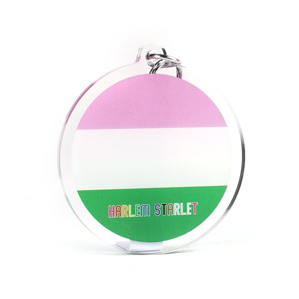 Keyring - Genderqueer Flag - Harlem Starlet