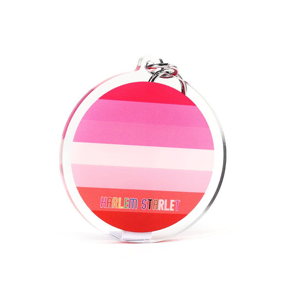 Keyring - Lesbian Flag - Harlem Starlet