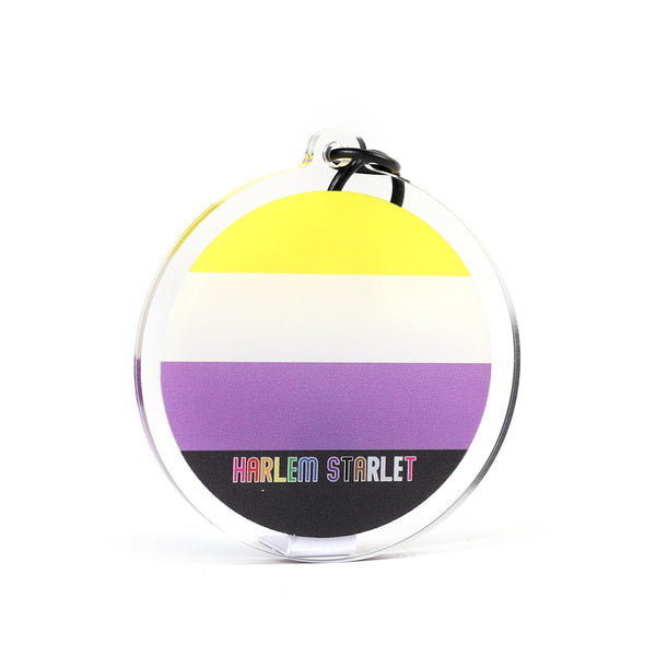 Keyring - Non Binary (Enby) Flag - Harlem Starlet