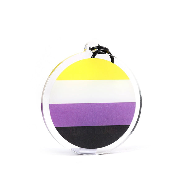 Keyring - Non Binary (Enby) Flag - Harlem Starlet