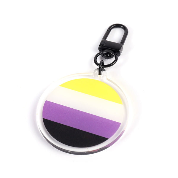 Keyring - Non Binary (Enby) Flag - Harlem Starlet