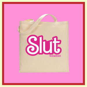 Tote Bag - Slut in Hot Pink / White - Harlem Starlet