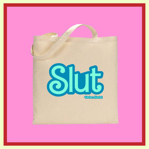 Tote Bag - Slut in Teal / Mint - Harlem Starlet
